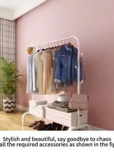 Single/Dual Pole clothes /rack rak baju gantung baju penyidai baju ampaian baju besi gantung baju/ cloth rack