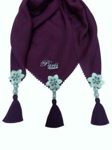 Segi empat Paris Premium Tassel Bunga Mutiara Terbaru Segiempat Terlaris