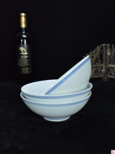 Bát Ăn Trưa Bằng Gốm Sứ Màu Xanh Cổ Điển Xi Hong Jingdezhen Bát Ăn Trưa Kiểu Trung Quốc Bát Đựng Súp Bát Đựng Thịt Bát Đựng Thức Ăn Chịu Nhiệt Độ Cao