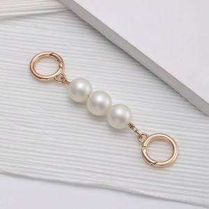 JINGQIAN | Purse Extension Chain Pearl Design For Crossbody Bags