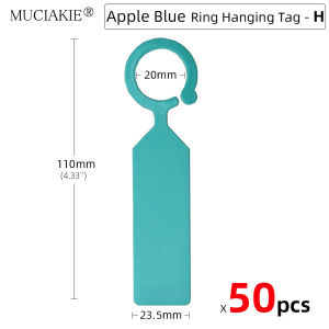 50PCS10 Color Ring Plastic Hanging Labels for Garden Plant Pot Markers Reusable Waterproof Thick Hook Tree Tags Decoration Tool