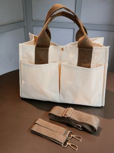 Korean Style Mommy Bag Convenient Handbag for Going out Baby Storage Bag Fashionable Maternity Bag Large Canvas Tote Bag