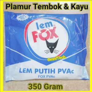 Lem Fox Putih PVAc Lem Slime Plamur Tembok Kayu Wallpaper 350 gr 350gr 350g 350 g gram