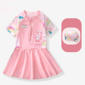 ZEEMIN Halloween Christmas Sanrio Kawaii My Melody Childrens Swimsuits Anime Cartoon Fashion Exquisite Creative Soft Skin Friendly Girl Siamese Swimsuits