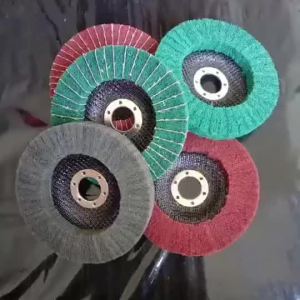 4/4.5/5 inch Nylon Fiber Flap Polishing Wheel Grinding Disc Non-woven Scouring pad Buffing Wheel for Angle Grinder