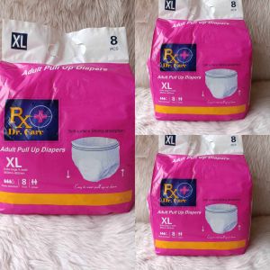 3 Packs Rx Dr Care Adult Pull Up Diaper Large