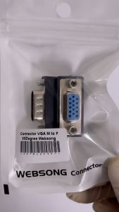 Connector VGA Male to Female 90Degree L Shape websong