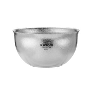 Tiartisan | Pure Titanium Double-layered Soup Bowl for Outdoors and Home Portable