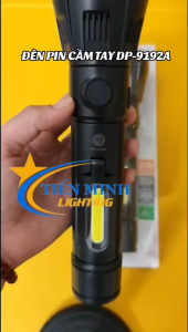 Đèn Pin Cầm Tay Có ZOOM DP-9192A 8W 3 Chế Độ Sáng Đèn Led bên Hông Siêu Sáng