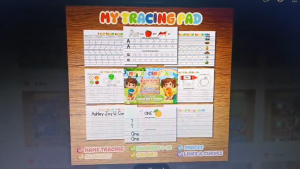 Tracing Pad ( Names Alphabet Colors Numbers Shapes) 40 pages