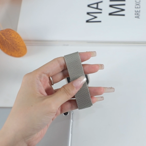 มิลานแหวนแม่เหล็กสแตนเลสสายนาฬิกาโลหะ for Apple Watch IWatch Ultra 3 2 Series 11 10 9 8 7 6 38 40 41 42 44 45 49 46มม.