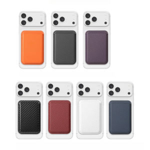 For Magsafe Wallet Carbon Fiber Card Holder Case 3 Cards Storage Slim Thin Double Magnet For iPhone 18 17 16 15 14 13 12 Pro Max