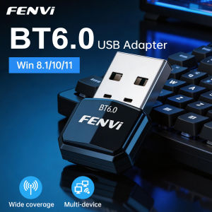 Fenvi | FENVI USB Bluetooth 6.0 Adapter BT 5.4 Dongle for PC Wireless Mouse Keyborad Music Audio Receiver USB Transmitter Windows 11/10