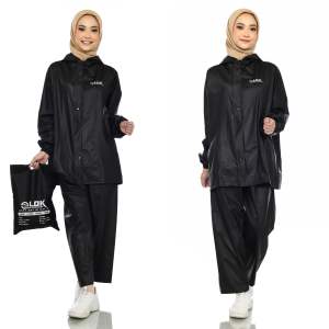RAINCOAT JAS HUJAN DEWASA PRIA WANITA TERBAIK BY ELOK ANTI REMBES