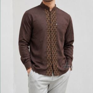 BAJU KOKO PRIA DEWASA MODEL TERBARU KEMEJA MUSLIM LAKI LAKI POLOS PUTIH LENGAN PANJANG TERLARIS