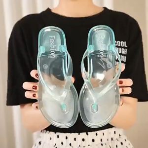 TOP TREND PH Transparent Home footwear for women Comfortable Sandals good for any occation Clear Aesthetic Slippers