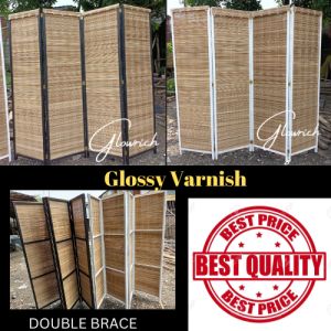 JAPANESE STYLE DIVIDER FREE VARNISH ROOM PARTITION 4 PANELS