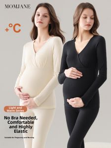 Mom Jane | Pregnancy Nursing Sleepwear Set Chest Pads