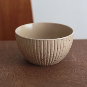 Japanese Style Ceramic Bowl Kaki Green Splashed Ink Face Soup Yogurt Fruit Salad Bowl Retro Style Underglaze Painting