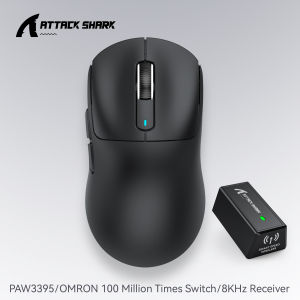 ATTACK SHARK | Attack Shark X3 PixArt PAW3395 Wireless Mouse 26K DPI Lightweight Mouse Tri-Mode Macro Gaming MouseLaptop/win/mac