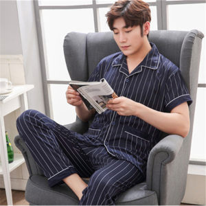 Mens Pajamas Short Sleeve Men Clothing Korean Sleepwear Male Homewear Mens Pyjamas High Quanlity Nightwear Silk Pajamas For Men Pijamas Para Hombre - Lazada