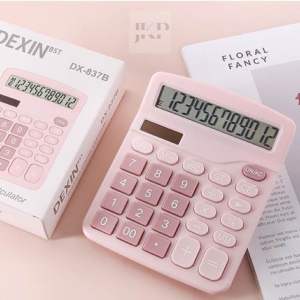 เครื่องคิดเลข สีพาสเทล 12digit DEXIN DX-837B