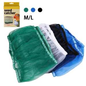 Receptor Seed Guard Nylon Mesh Bird Parrot Cover Soft Easy Cleaning Nylon Airy Fabric Mesh Bird Cage Cover Seed Catcher Guard