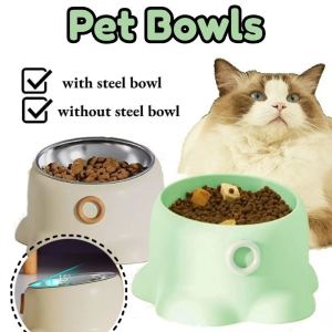 Durable & Splash Proof Stainless Steel Pet Bowl: Anti Overturning & Elevated Design