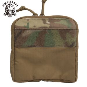 SINAIRSOFT Tactical Vest Accessories Kangaroo Pocket Zipper Pocket Outdoor Sports Storage DOPE Front Flap Accessories