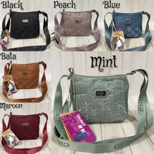 Tas Selempang Wanita Chibao Kanvas 1Sleting CB5121