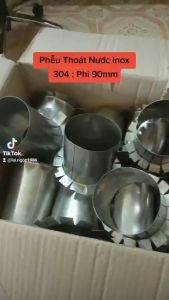 Phễu Thoát Nước Inox 304 : Phi 90mm