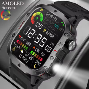 2025 Military GPS Smart Watch Men LED Flashlight Waterproof Outdoor Sport Tracker Bluetooth Call Waterproof Smartwatch Man Women