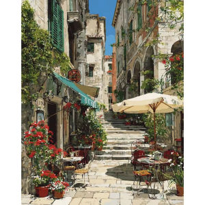Jigsaw Puzzle 500/1000/1200/2000PCS Town Street Scenery Art Brain Teaser Puzzle Calming Hobby Gift