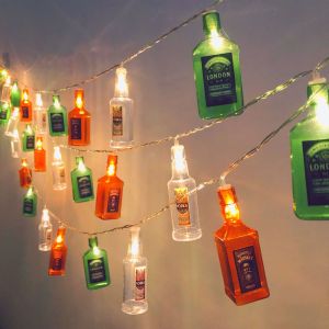 10/20/40 LED Bottles Shaped Strings Light Party Bar Decoration Lights Battery USB Powered Patio Home Wedding Holiday Decor