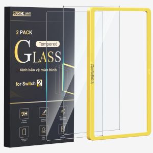 DEVASO | Miếng Dán Màn Hình Kính Cường Lực HD Trong Suốt Cho Nintendo Switch 2 Với Khung Tự Căn Chỉnh - Phụ Kiện Bảo Vệ Giúp Nâng Cao Trải Nghiệm Xem Hình