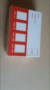 Kartu Golongan Darah Isi 100 Lembar Kualitas Tinggi Bahan Kertas Mudah Ditulis Disimpan