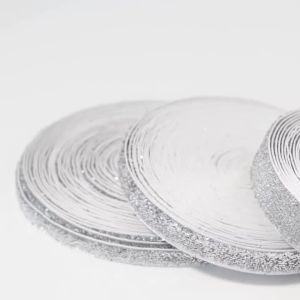5-10yards 7/10/15/20/25/38mm Single Face Velvet Ribbon Sparkle Glitter Silver Grey Ribbon For Bouquet Present Wrapping Supplies