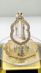 กรอบพระ"งานทองอิตาลี่ฝังเพรชCZ"ใส่พระทรงเสมาใหญ่2.8x4.3(+-ไม่เกิน2มิลใส่ได้)ไม่ต้องวัดเผื่อ หรูดูแพงในราคาย่อมเยา
