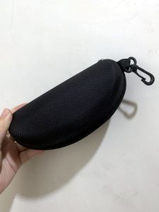Large Capacity Cycling Sunglasses Storage Box Outdoor Convenient Hanging Hook Zipper Design Eyewear Case for Sports And Travel