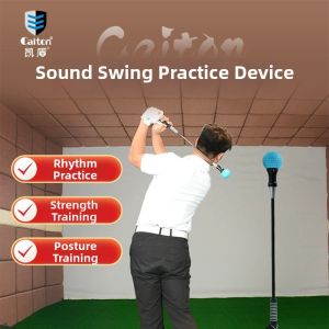 Swinging Practice Aid Sound-Triggering Golf Trainer