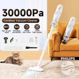 PHILIPS Wireless Vacuum Cleaner 6 and 1 30000PA Portable Car Vacuum With Vacuum CIeaners For Home Handheld Light & Clean Dual Use Vaccuumm Strong Vacuum Cleaners