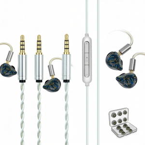 Yongse | Dynamic Professional Monitoring Wired Microphone Heavy Bass Replaceable Cable In-Ear Headphones