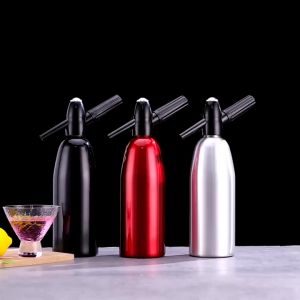 SUPERMARKET IMPORT EKSPORT Botol Pembuat Soda Botol Siphon Maker Bartender CO2 1Liter Soda Maker Bottle Membuat Soda Dengan Cepat Dan Mudah Berbahan Material Berkualitas Perpaduan Aluminium Dan PP Yang Sangat Aman