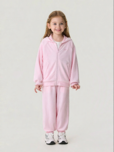 Marc&Janie | Soft Plush Velvet Girl Sports Suit Spring New