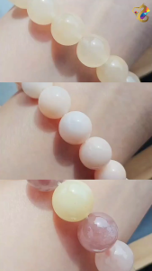 Collection Grade Golden Silk Jade Bracelet (Duo Bao/Apricot)