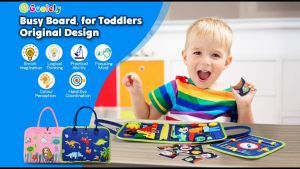 Busy Board Montessori Toys Sensory Toys Preschool Educational Toys Travel Activities For Girl And Boys Fine Motor Skills Birthday Gifts