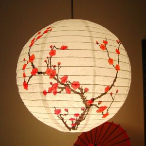 1Pc 30cm Printed Flower Round Paper Lantern Wedding Birthday Party Decorations Chinese Japanese Festival Paper Lantern Supplies