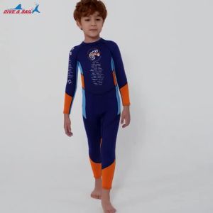 2.5MM Neoprene Wetsuit Thermal Keep Warm Diving Suit Snorkeling Surfing Swimming Suit Boys Diving Clothes s