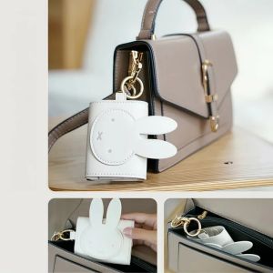 Kawaii Miffy Cute Earphone Bag Headphone Protective Case Key Bag Data Cable Storage Bag Cartoon Zero Wallet Gift Toy for Girl