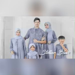 Terbaru Sarimbit Ethica Royal 31 Stellar Blue Kahfi 316 & Kagumi Kids 165